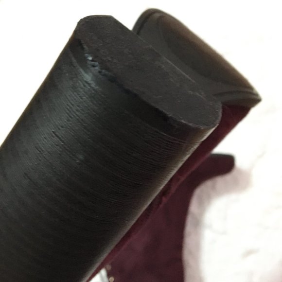 Indigo Rd. | Wine Suede Lace Up Ankle Boots - Picture 6 of 7